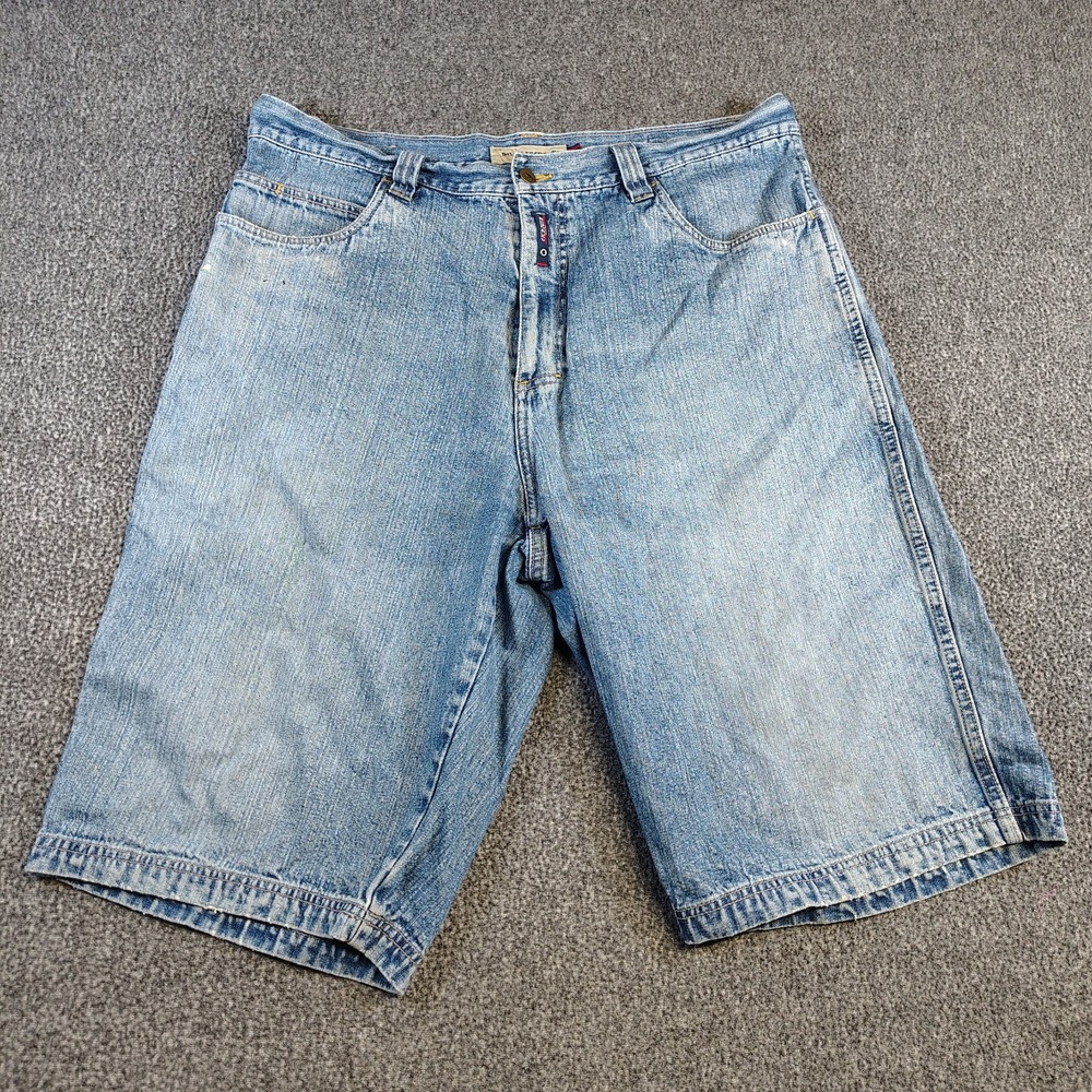 Vintage Y2K Willie Esco DUNS Shorts Mens W40 Baggy Loose Fit Distressed Hip Hop - Picture 1 of 10